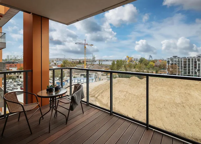 아파트 Brabank Riverside Stara Stocznia Premium Sauna & Gym *